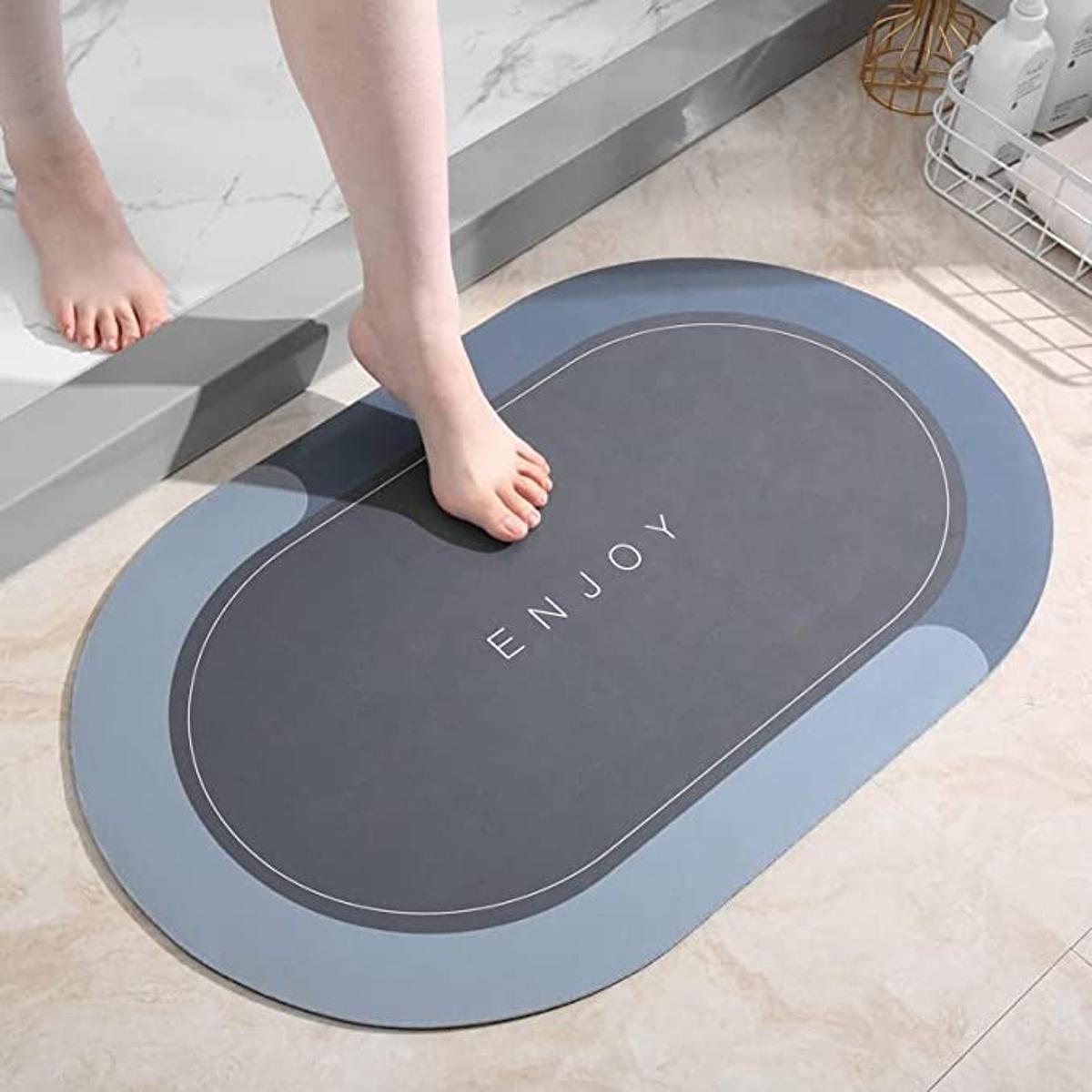 Bath Mat – Water Absorbent Non-Slip Bathroom Carpet | 24x16 Inch Random Designs
