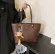 Ladies Large-Capacity Tote Shoulder Handbag – Brown