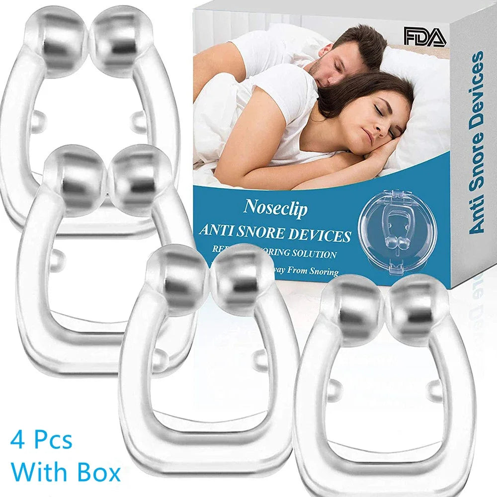 Magnetic Anti-Snore Nose Clip – Easy Breathe Sleeping Aid with Case