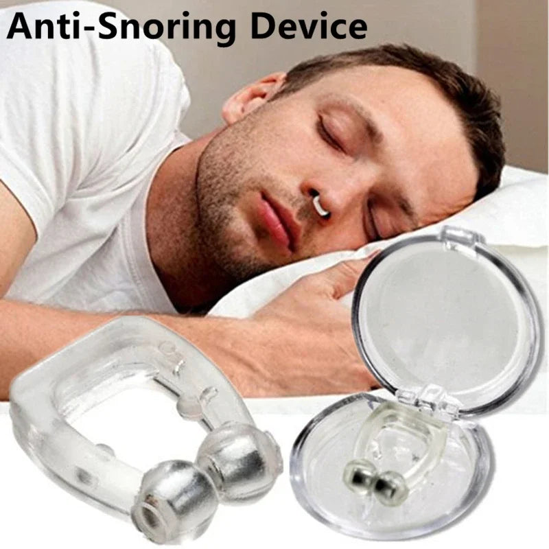 Magnetic Anti-Snore Nose Clip – Easy Breathe Sleeping Aid with Case