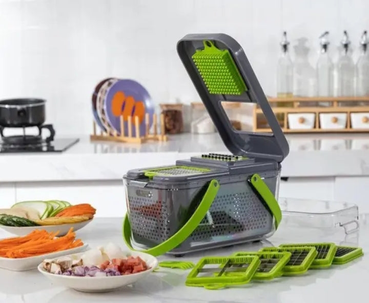 22-Pcs Kitchen Multifunctional Vegetable Cutter Set – Slicer, Dicer, Shredder & Food Chopper