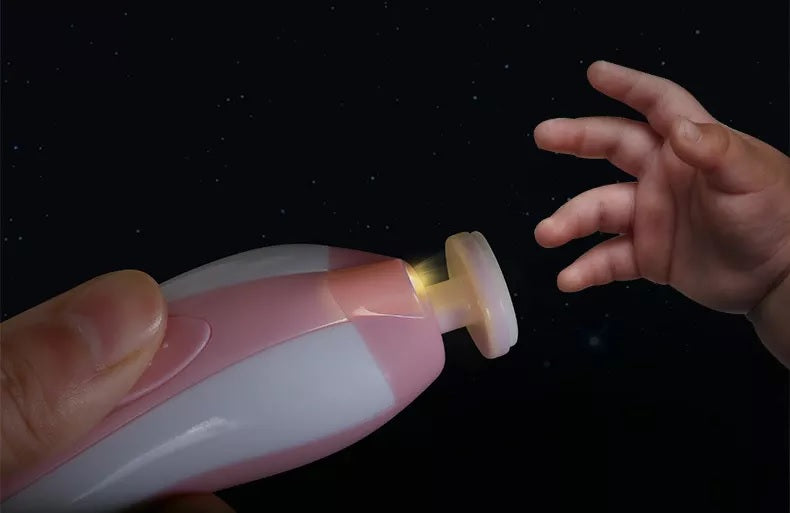 6-in-1 Electric Baby Nail Trimmer with LED Light – Safe Manicure & Pedicure for Newborns & Infants
