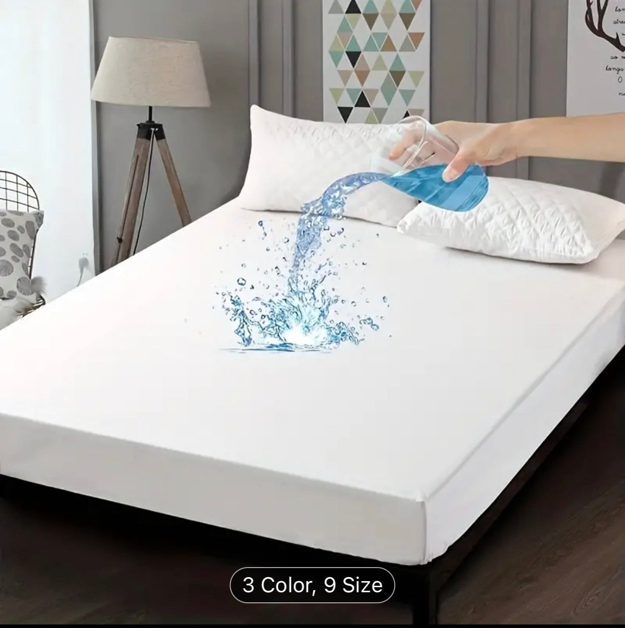 Waterproof Mattress Protector Cover – Single Queen King | 360° Elastic Fitted