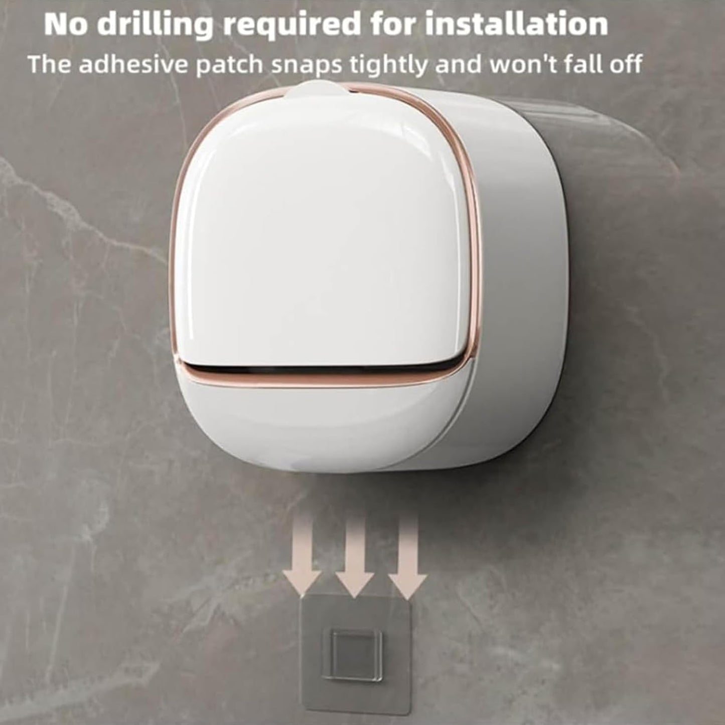 Luxury Wall-Mounted Soap Holder with Drain Tray – Keeps Soap Dry