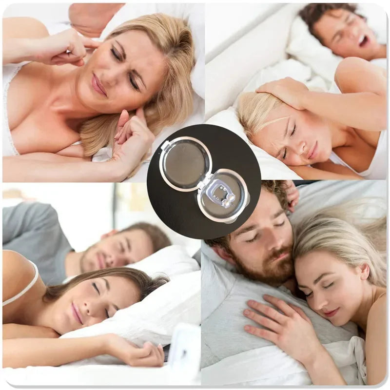 Magnetic Anti-Snore Nose Clip – Easy Breathe Sleeping Aid with Case