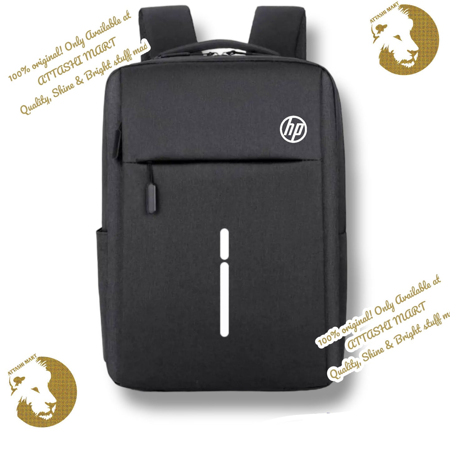 Premium Laptop Backpack – 16.5 Inch Water Resistant Travel Bag | Black, Blue & Grey