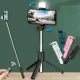4-in-1 Wireless Selfie Stick Tripod with Bluetooth, Shutter & LED Light