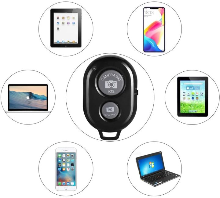 Bluetooth Shutter Remote Control – Selfie Button for iOS & Android | 10m Range