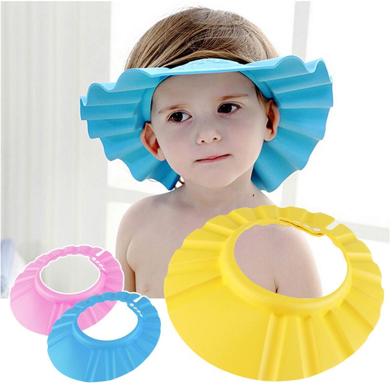 Baby Shampoo Bath Shower Cap – Adjustable Waterproof Visor with Ear Protection