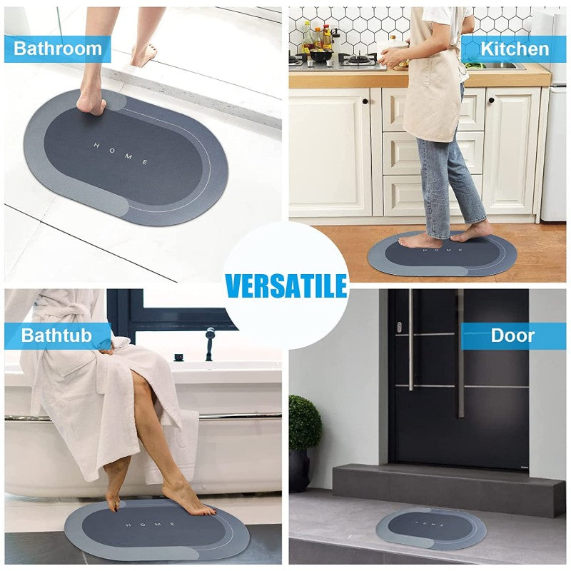 Bath Mat – Water Absorbent Non-Slip Bathroom Carpet | 24x16 Inch Random Designs