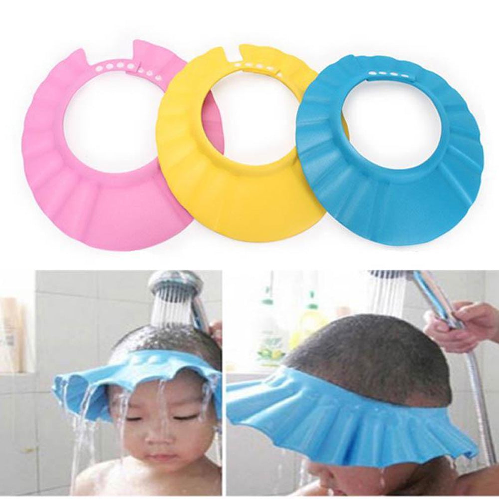 Baby Shampoo Bath Shower Cap – Adjustable Waterproof Visor with Ear Protection