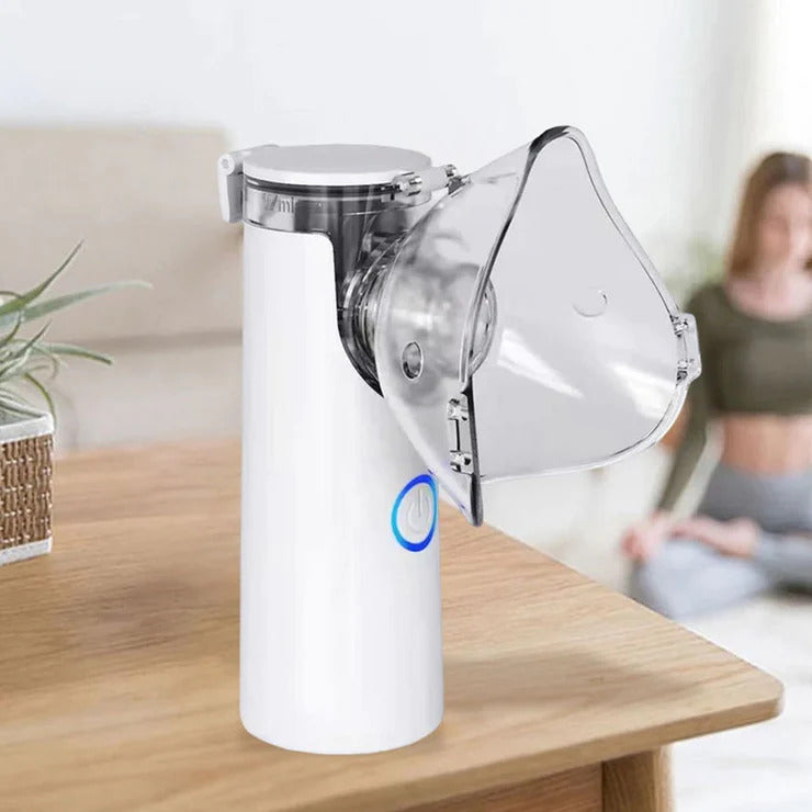 Mesh Portable Nebulizer Machine with Mask – Mini Inhaler for Kids & Adults