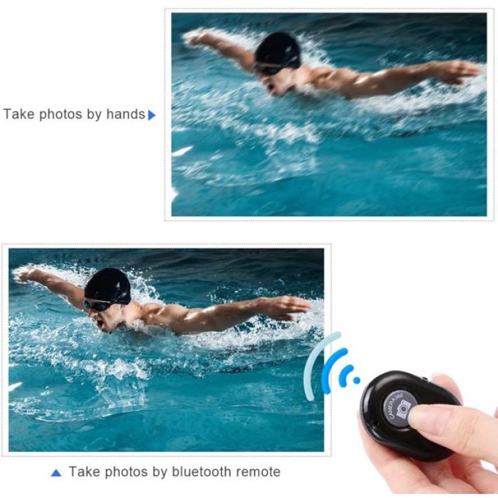 Bluetooth Shutter Remote Control – Selfie Button for iOS & Android | 10m Range