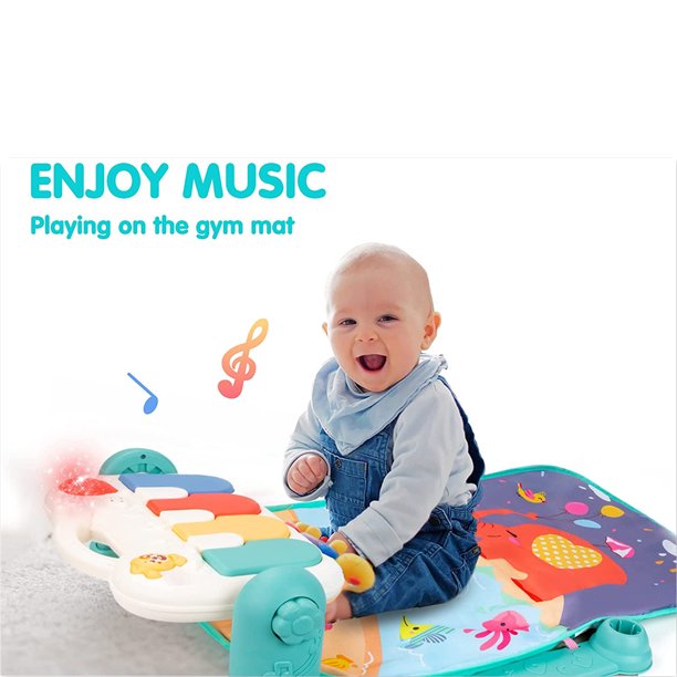 Musical Baby Play Mat with Piano & Lights – Activity Gym Mat for Infants