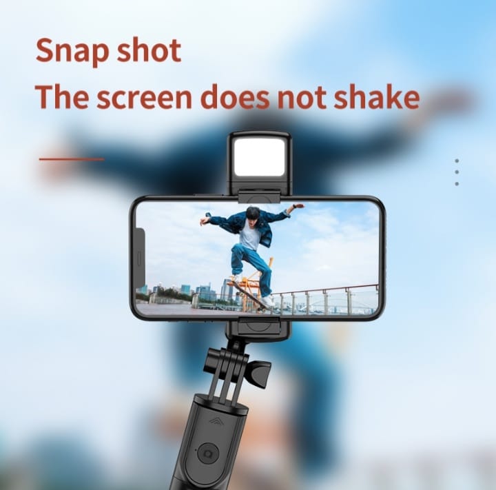 4-in-1 Wireless Selfie Stick Tripod with Bluetooth, Shutter & LED Light