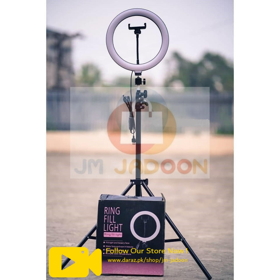 Ring Light with 7ft Tripod Stand & Mobile Holder – 26CM/36CM/45CM LED Selfie Light