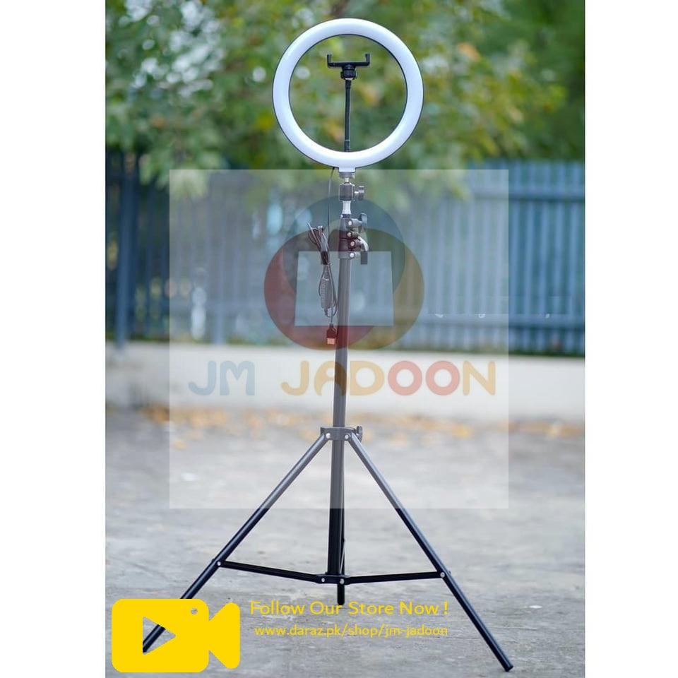 Ring Light with 7ft Tripod Stand & Mobile Holder – 26CM/36CM/45CM LED Selfie Light
