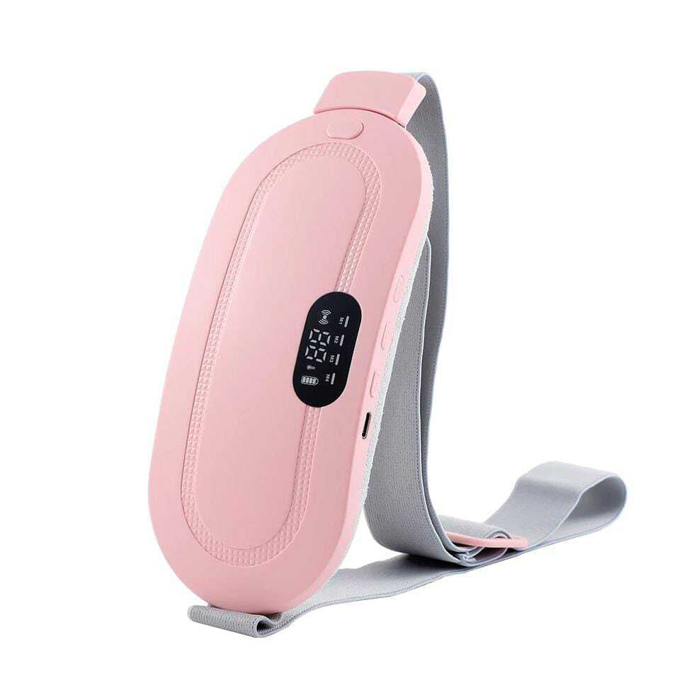 Period Cramp Relief Belt – Electric Menstrual Heating Pad | 3 Heat Levels & 4 Massage Modes