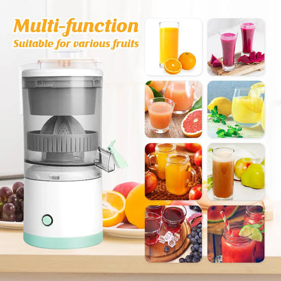 Portable Electric Citrus Squeezer & Juicer – 80W 360° Rotating Press