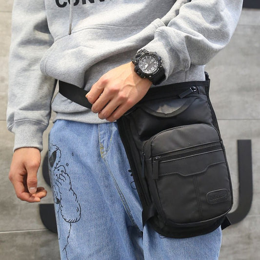 Men's Waterproof Nylon Leg Bag – Thigh & Hip Fanny Pack | Anti-Theft | Dubai UAE