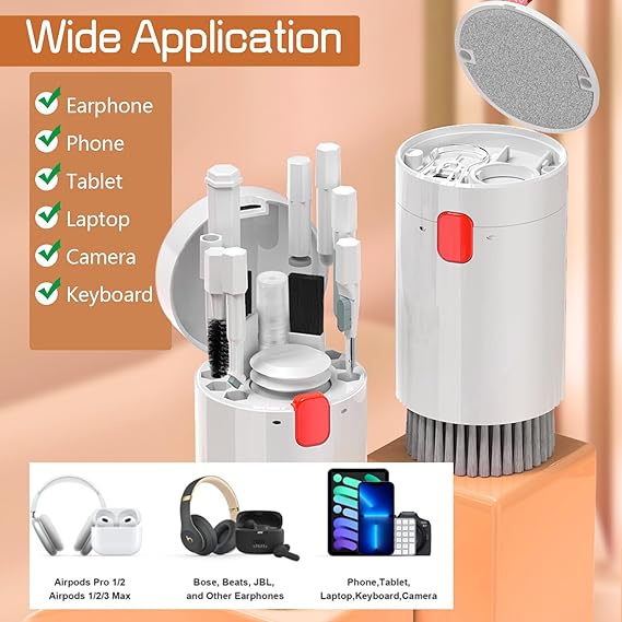 Multi-Functional Electronics Cleaning Kit – 10-in-1 Screen, Lens & Port Cleaner