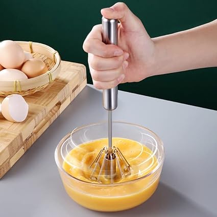 Hand Pressure Semi-Automatic Egg Beater – Manual Whisk Mixer