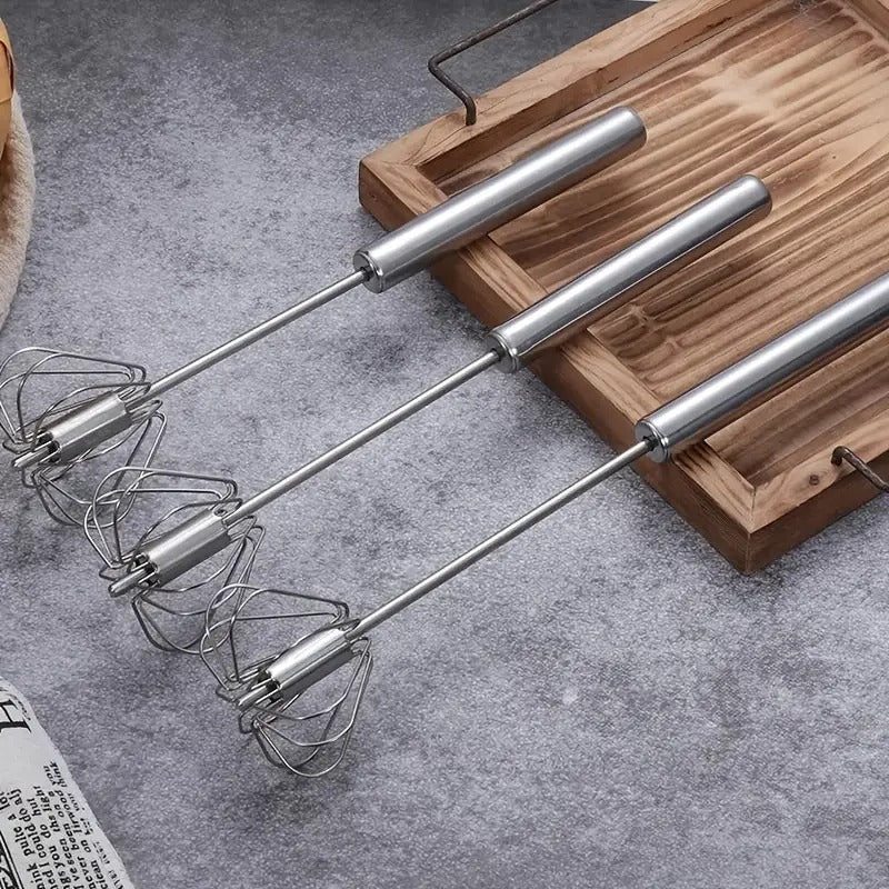 Hand Pressure Semi-Automatic Egg Beater – Manual Whisk Mixer