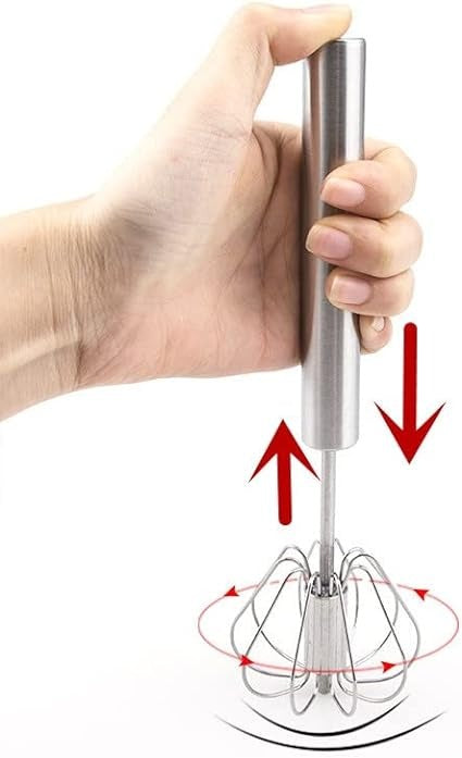 Hand Pressure Semi-Automatic Egg Beater – Manual Whisk Mixer