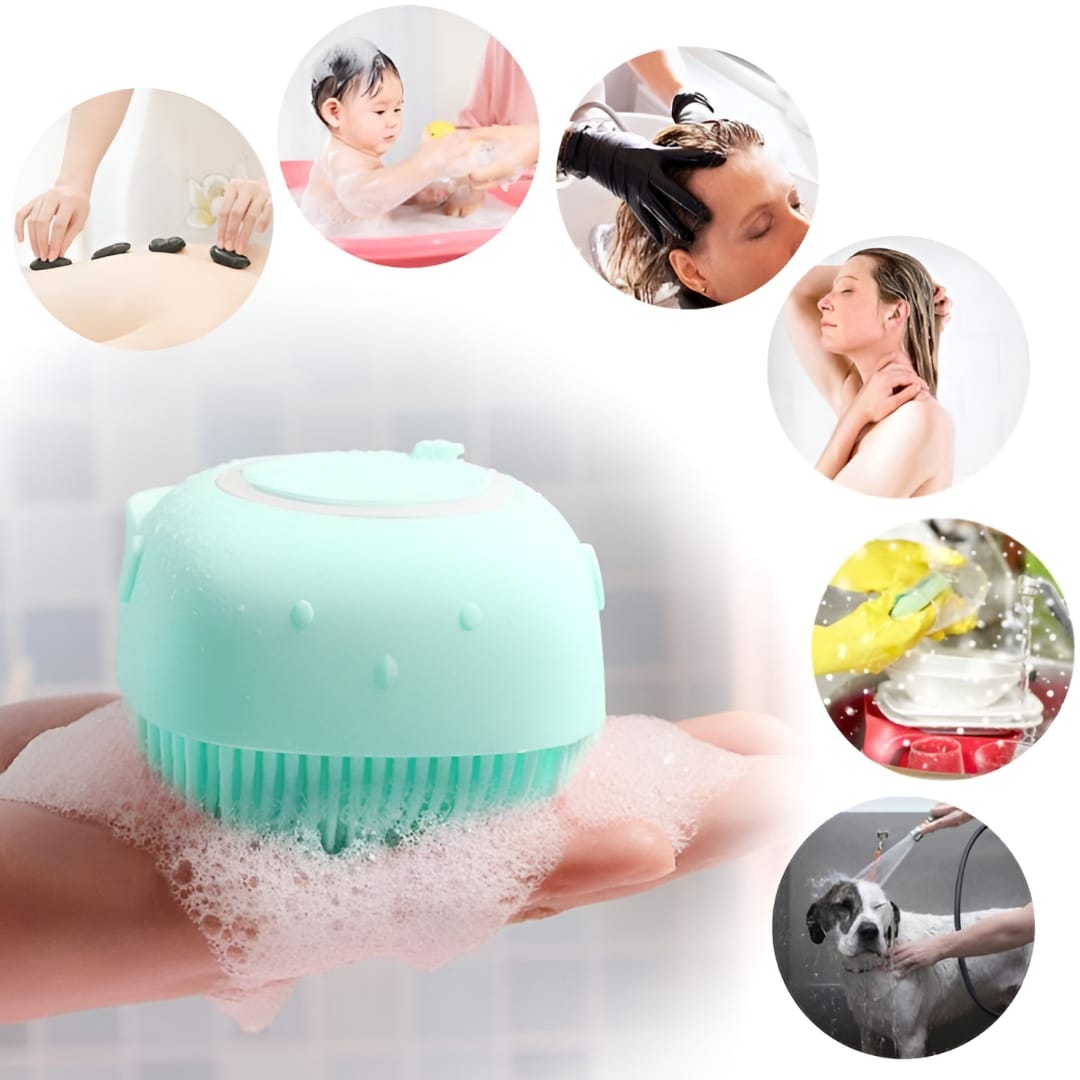 Silicone Bath Brush & Back Scrubber Bundle – Deep Cleansing Body Care Set