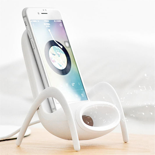 Mini Chair Wireless Charger – 15W Fast Charge Phone Holder Stand for iPhone & Android