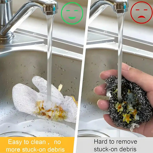 Steel Wire Dishwashing Gloves – Non-Scratch Multipurpose Cleaning Gloves