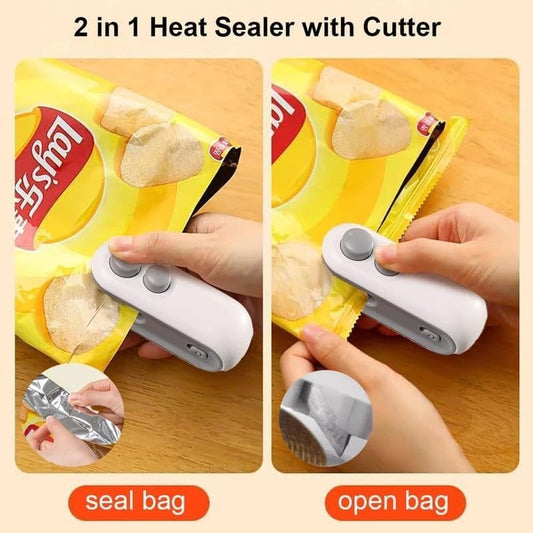 Portable USB Rechargeable Mini Bag Sealer & Cutter