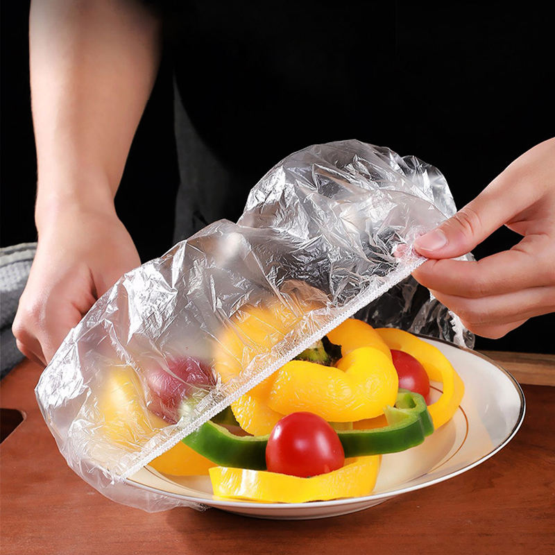 100 Pcs Stretchable Food Covers – Elastic Wrap for Bowls & Plates