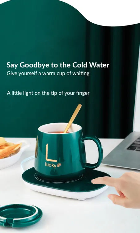 Coffee Mug Warmer with Heating Pad – 16W Electric Drink Warmer for Desk & Office
