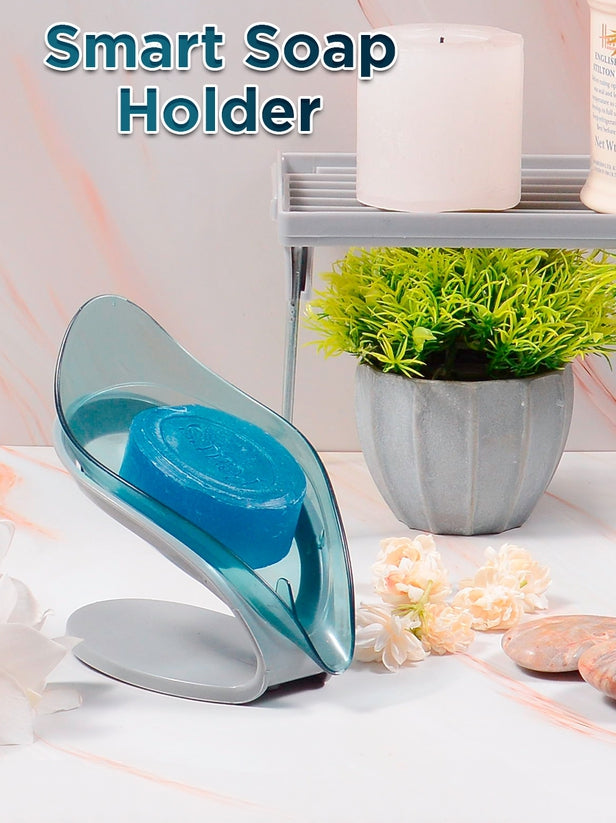 Smart Wall-Mounted Soap Holder – Fast Draining, Self-Adhesive, No Drilling (Random Color)