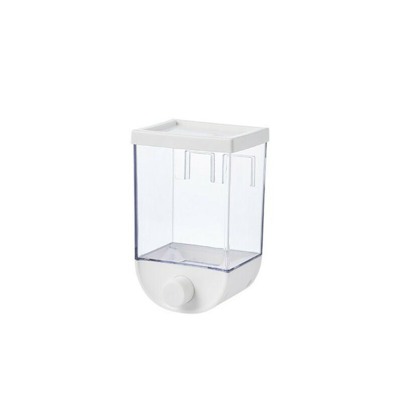 1500ml Wall-Mounted Grain Storage Box – Airtight Cereal, Rice & Dry Fruit Dispenser