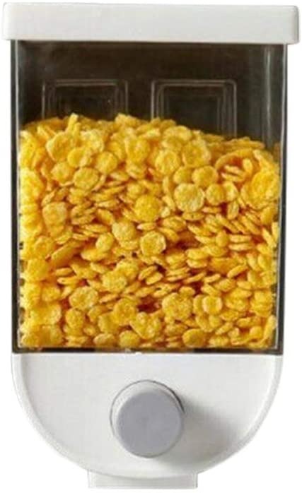 1500ml Wall-Mounted Grain Storage Box – Airtight Cereal, Rice & Dry Fruit Dispenser