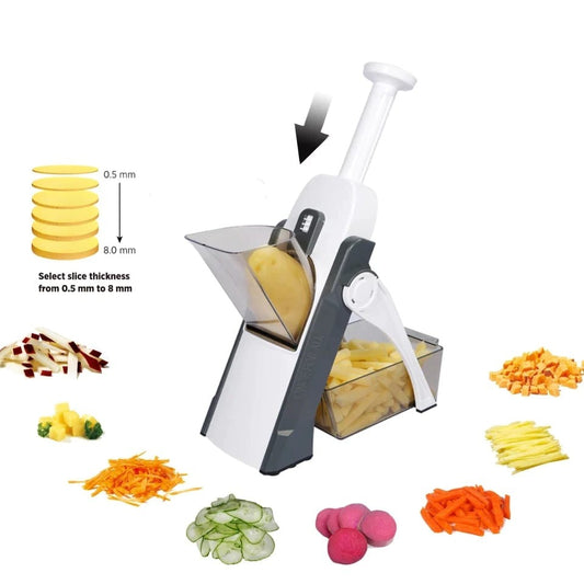Multi-Purpose Vegetable Chopper & Slicer – Adjustable Mandoline Cutter