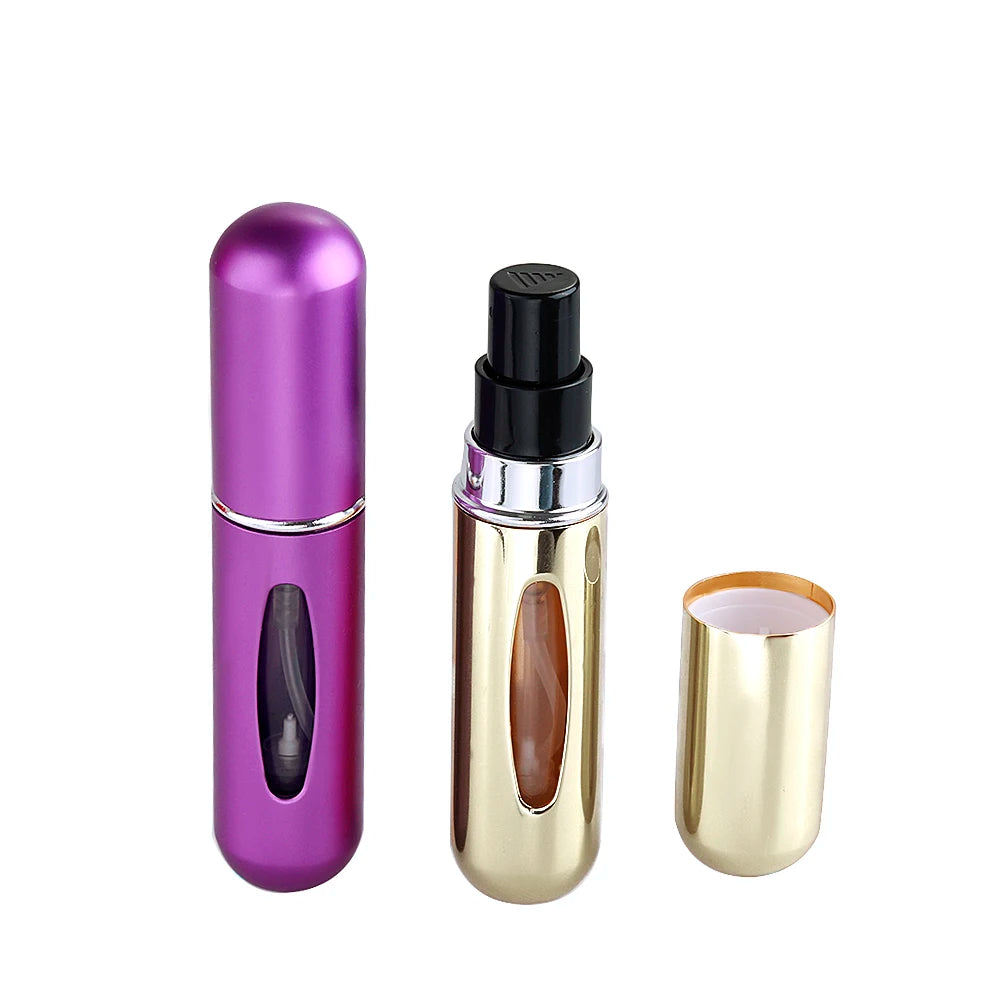 Refillable Mini Perfume Spray Bottle 5ml – Portable Leak-Proof Atomizer (Random Color)