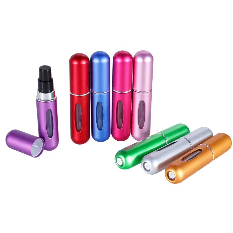 Refillable Mini Perfume Spray Bottle 5ml – Portable Leak-Proof Atomizer (Random Color)