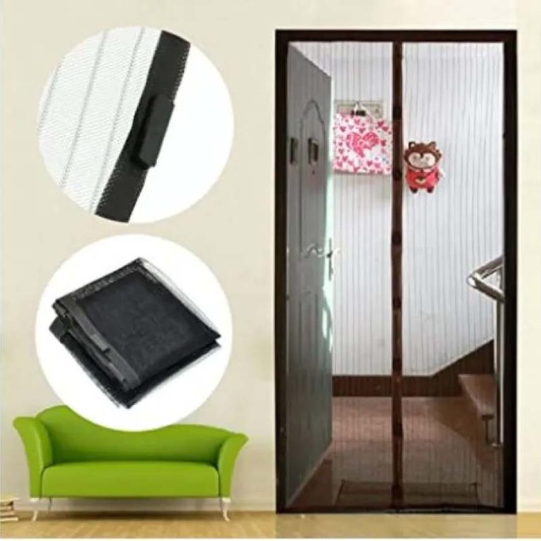 Mosquito Magic Mesh Door Screen – Magnetic Auto-Close with Installation Kit