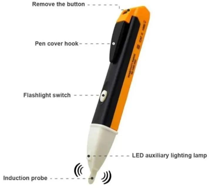 Electric Digital Voltage Tester Pen – LED Indicator & Beep Alert