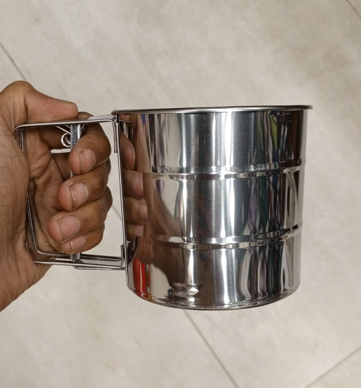 Stainless Steel Flour Sieve Cup – Handheld Baking Sifter