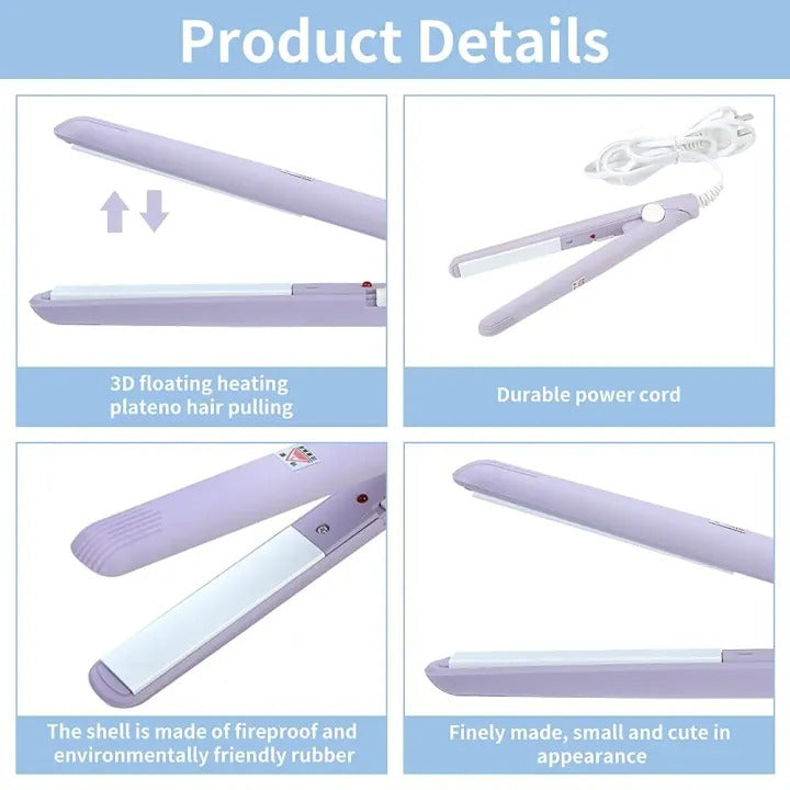 Mini Hair Straightener – Portable Travel Hair Styling Tool (Multicolor)