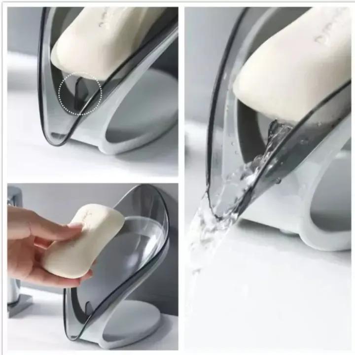 Smart Wall-Mounted Soap Holder – Fast Draining, Self-Adhesive, No Drilling (Random Color)