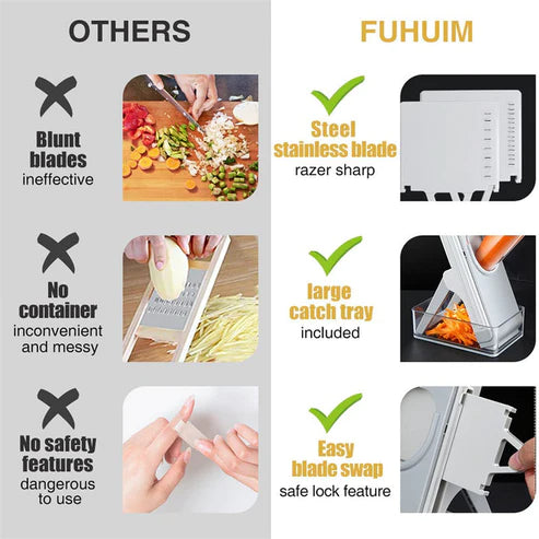 Multi-Purpose Kitchen Vegetable Chopper & Cutter – Mandoline Slicer