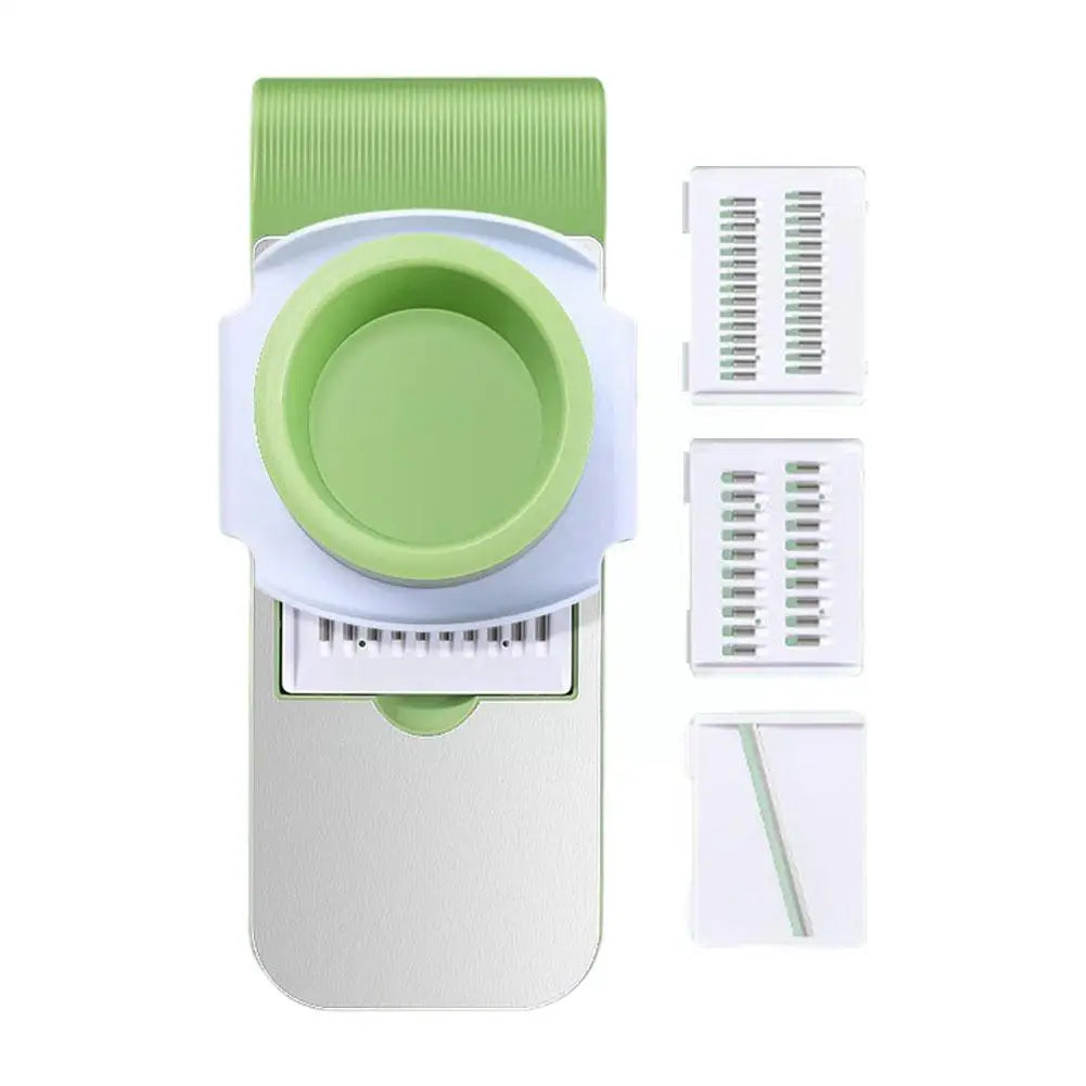 Stainless Steel Multifunctional Vegetable Cutter & Grater – Slicer, Shredder & Peeler
