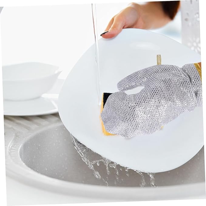 Steel Wire Dishwashing Gloves – Non-Scratch Multipurpose Cleaning Gloves