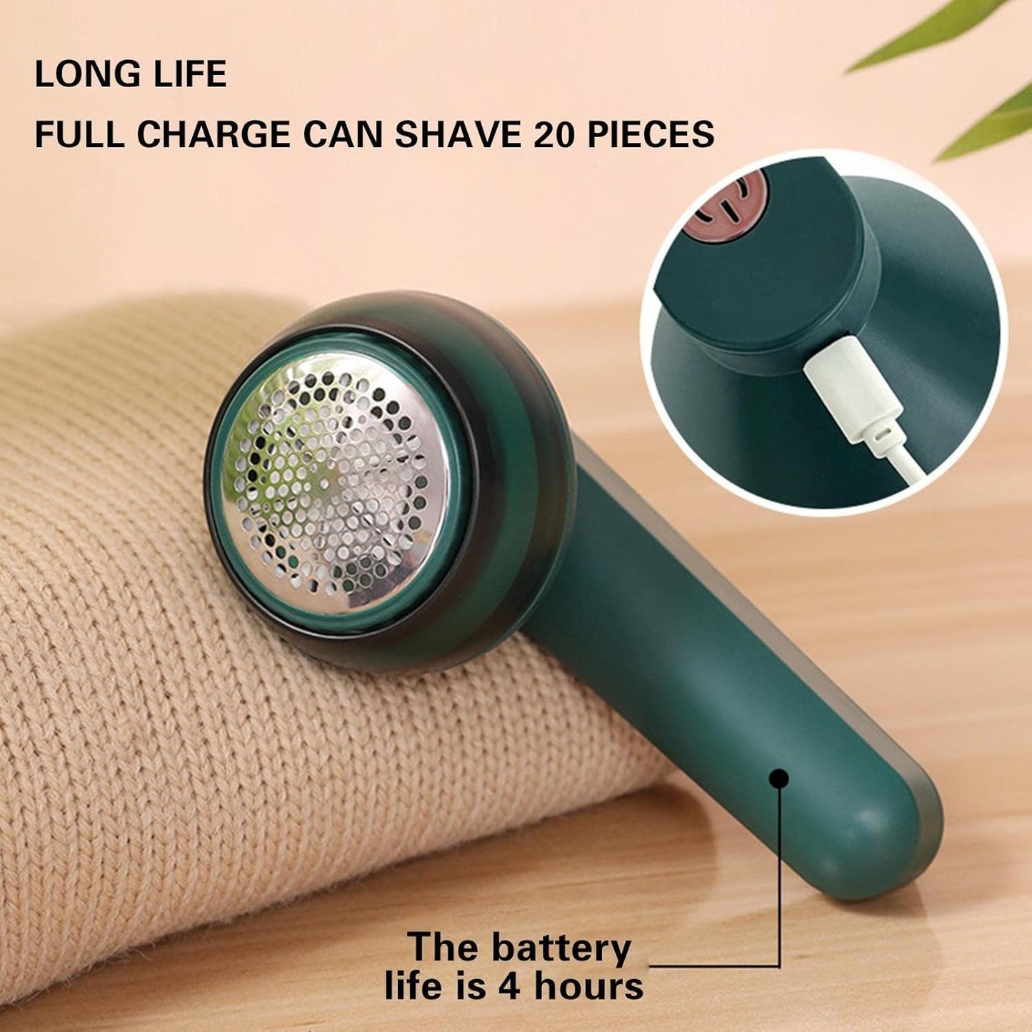 Rechargeable Electric Lint Remover for Clothes – USB Fabric Shaver & Fuzz Remover