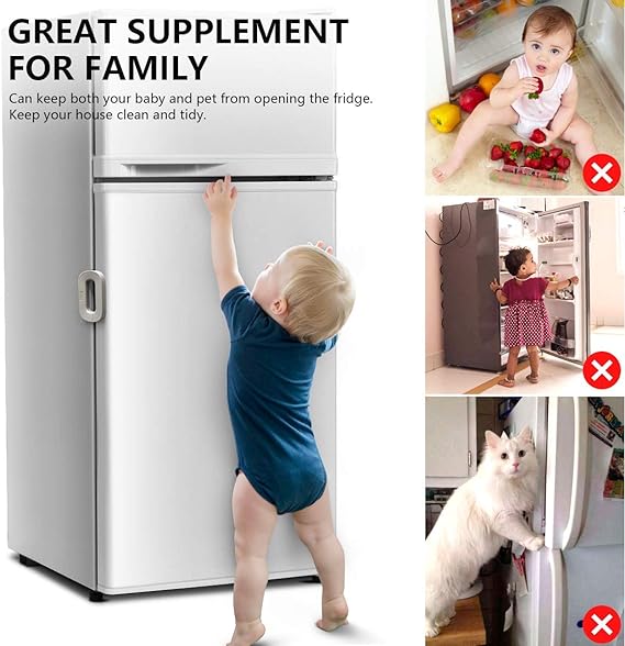 Child Safety Fridge & Cabinet Lock – Self-Adhesive Multi-Use Door Lock